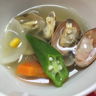 アサリと春野菜のスープ